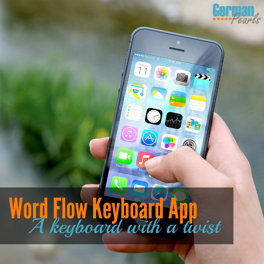 Word Flow Keyboard App for iPhone - German Pearls