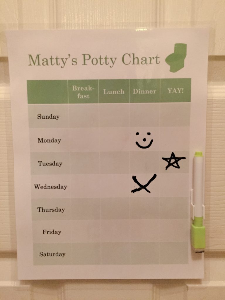 How To Make A DIY Printable Potty Chart For Your Toddler German Pearls